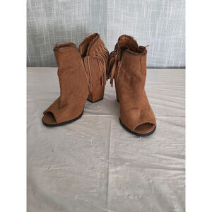 Women's Dolce Vita Booties Size 6.5 Brown‎